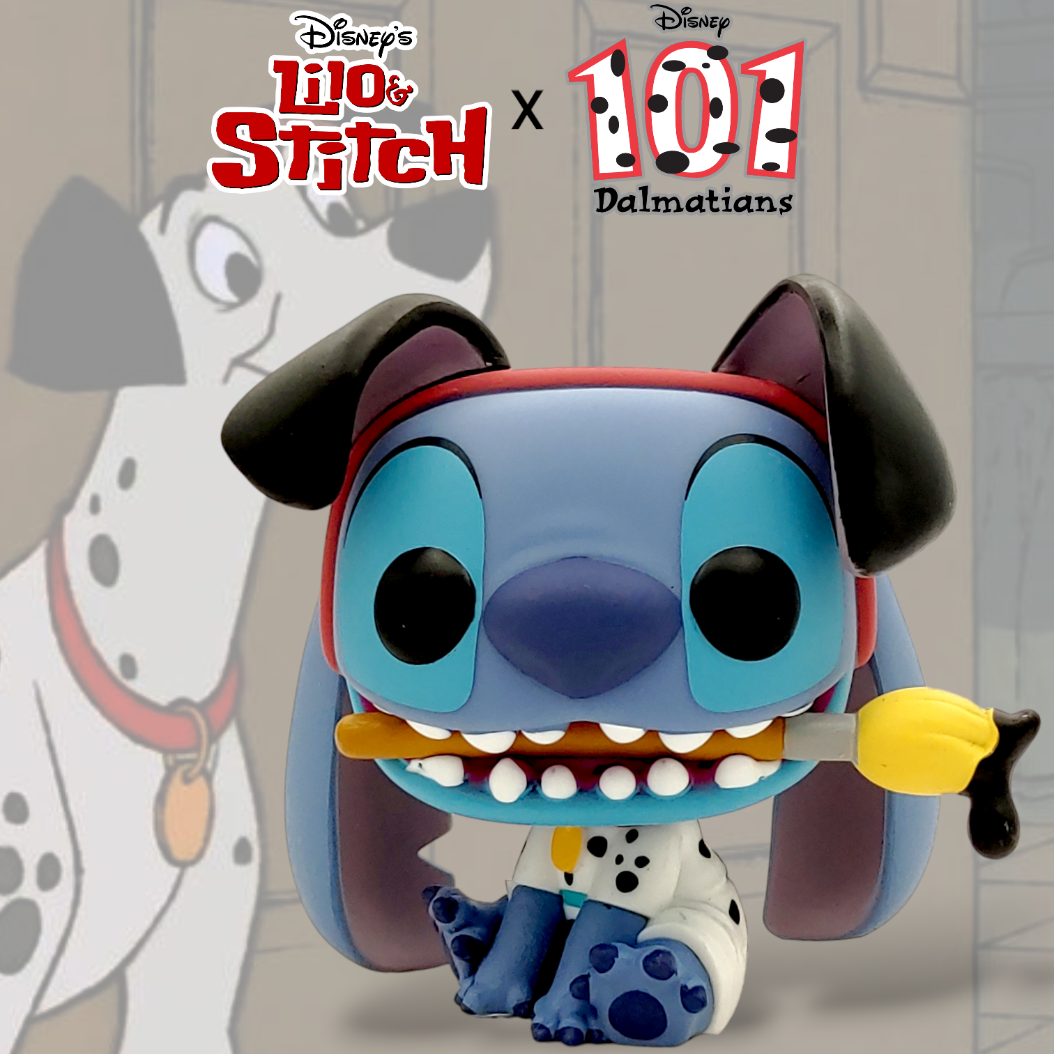 FUNKO POP<扮嘢小魔星Cosplay系列>史迪仔_扮斑點狗彭哥-No.1462