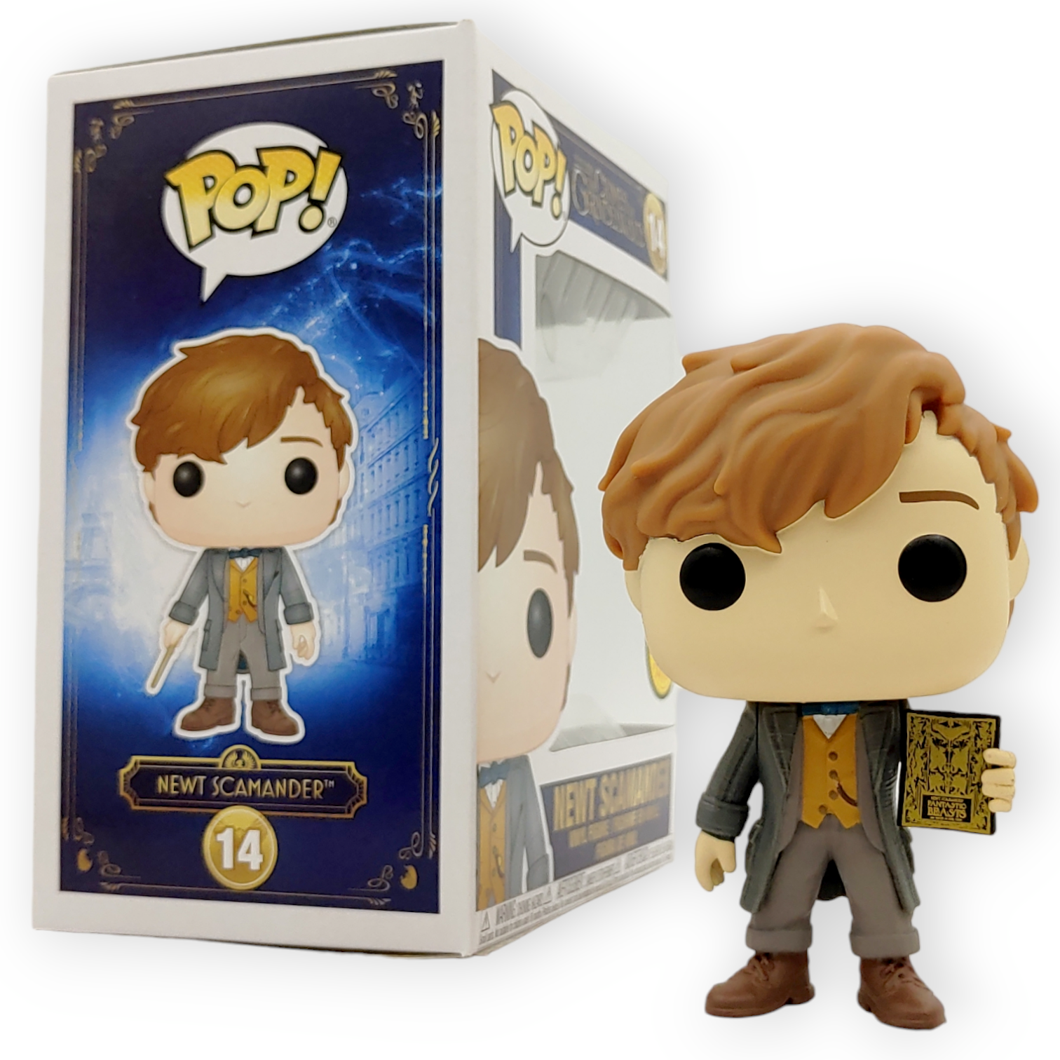 FUNKO POP<怪獸與葛林戴華德之罪>紐特.斯卡曼德_魔法書(Chase版)-NO.14