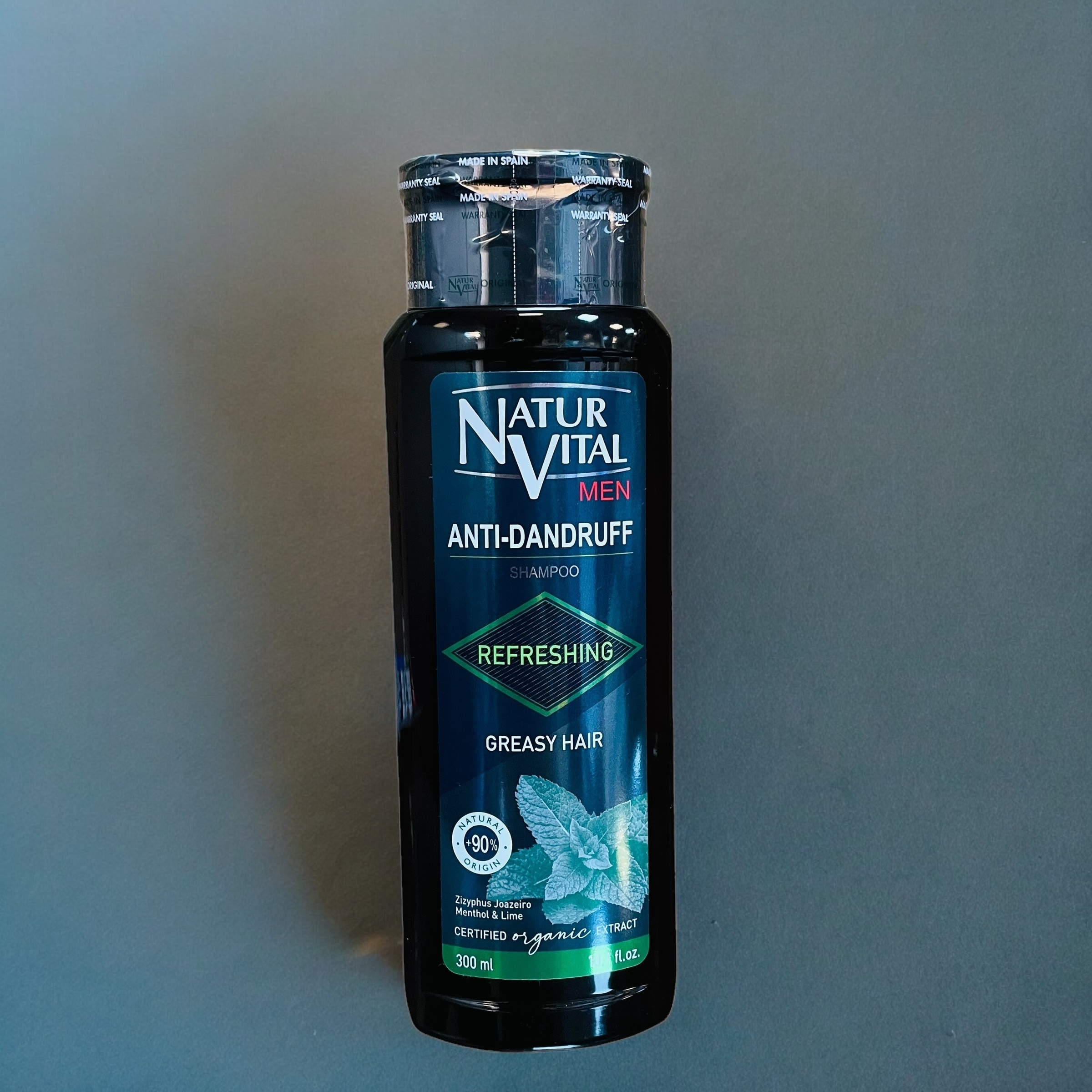 西班牙 NATURVITAL咖啡因去屑洗髮精露 （深層清潔）300ml