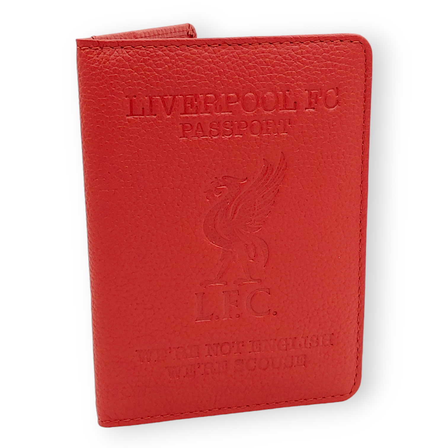 利物浦紅色壓花護照套