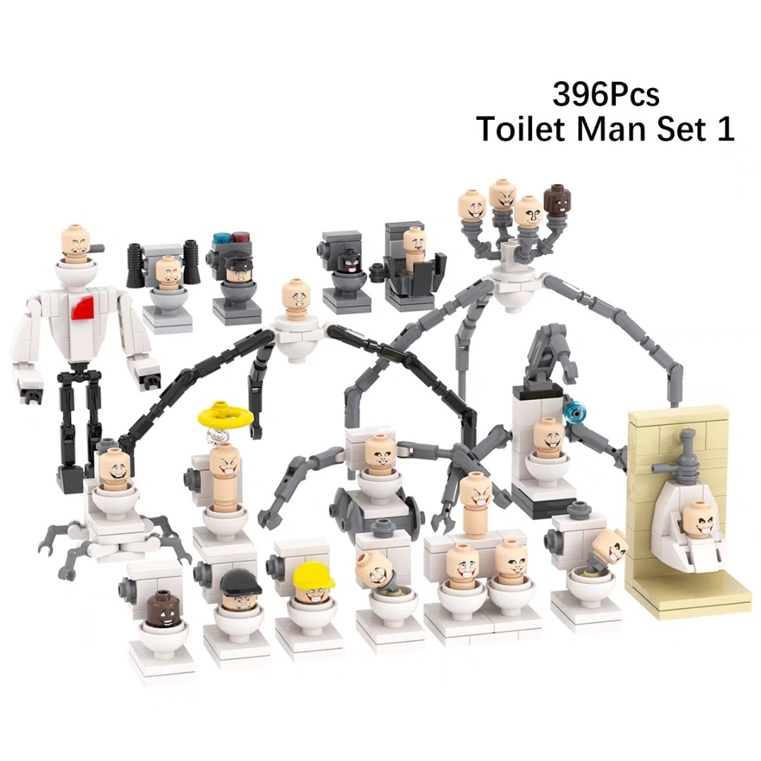MOC Skibidi Toilet Man Buildings Set Fit Lego NO BOX MOC1371