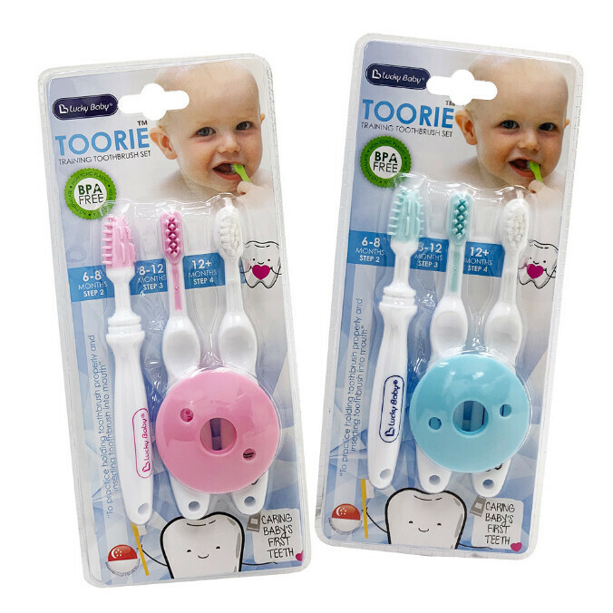 Children's Silicone Toothbrush Set (Pink)
