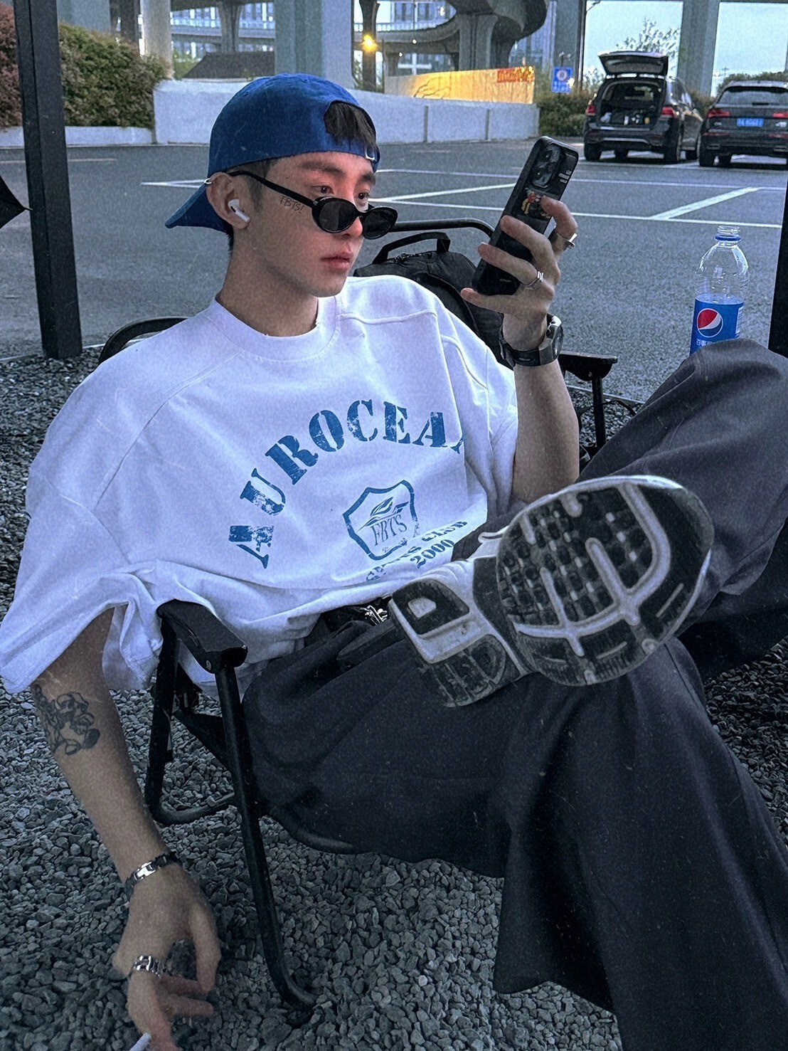 Aurocean 破壞油墨印花T恤