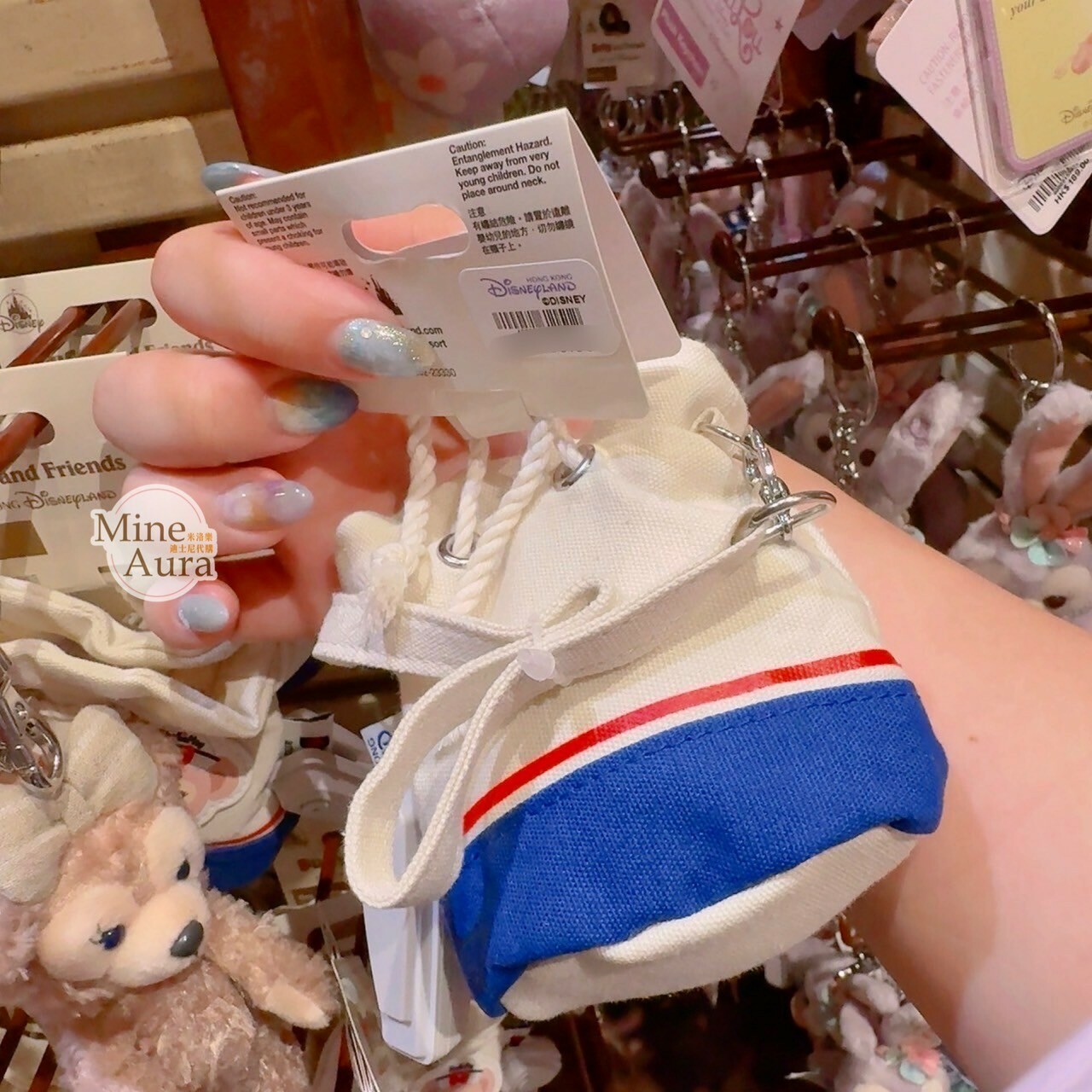 (現貨) 達菲 Duffy 雪莉玫 ShellieMay 水手服造型 迷你 水桶包造型 掛包 -香港迪士尼樂園