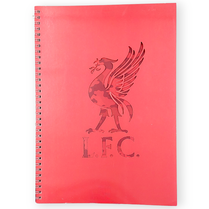 利物浦紅色迷彩A4筆記簿