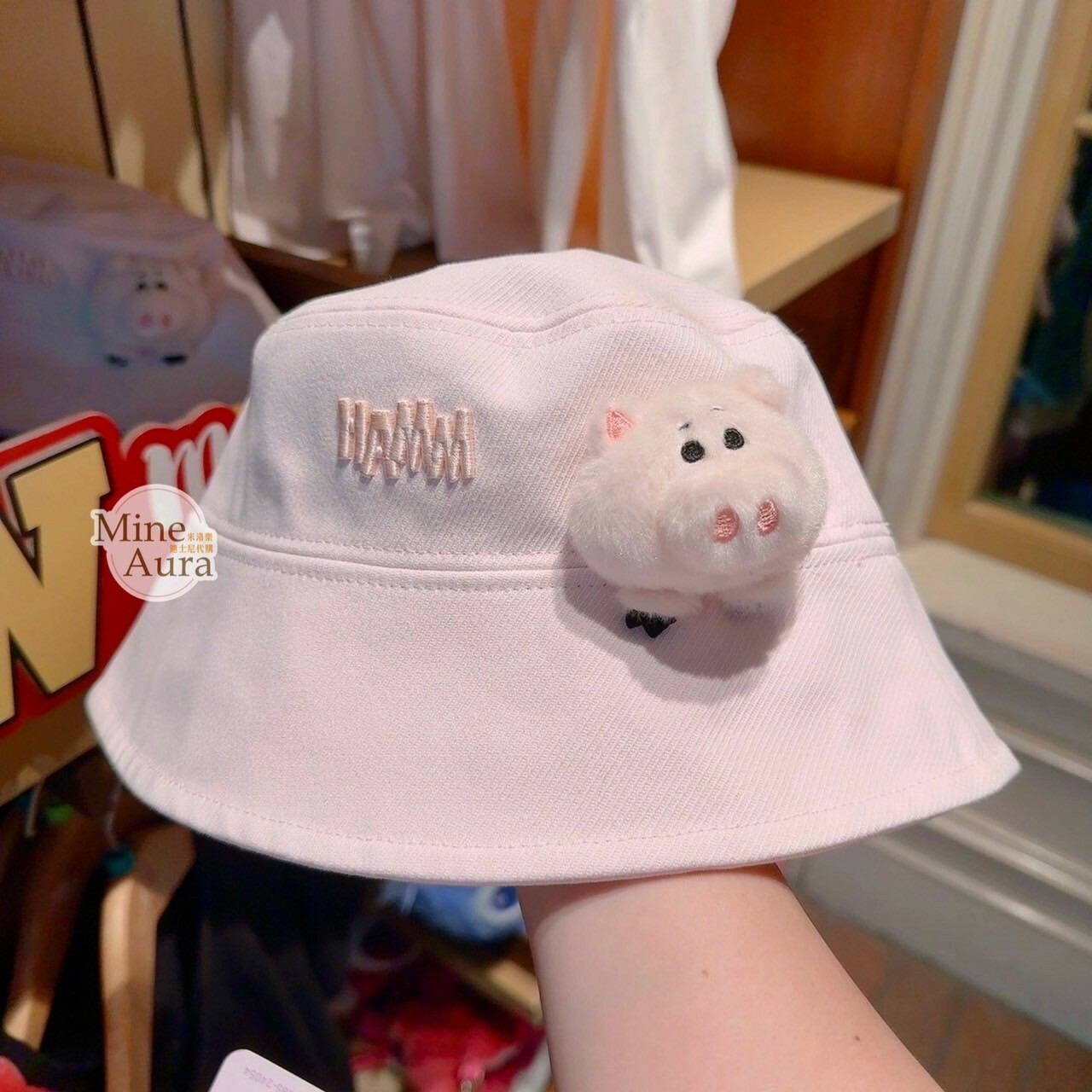 火腿豬 Ham 絨毛趴趴造型 漁夫帽 帽子 玩具總動員 Toy Story -香港迪士尼樂園