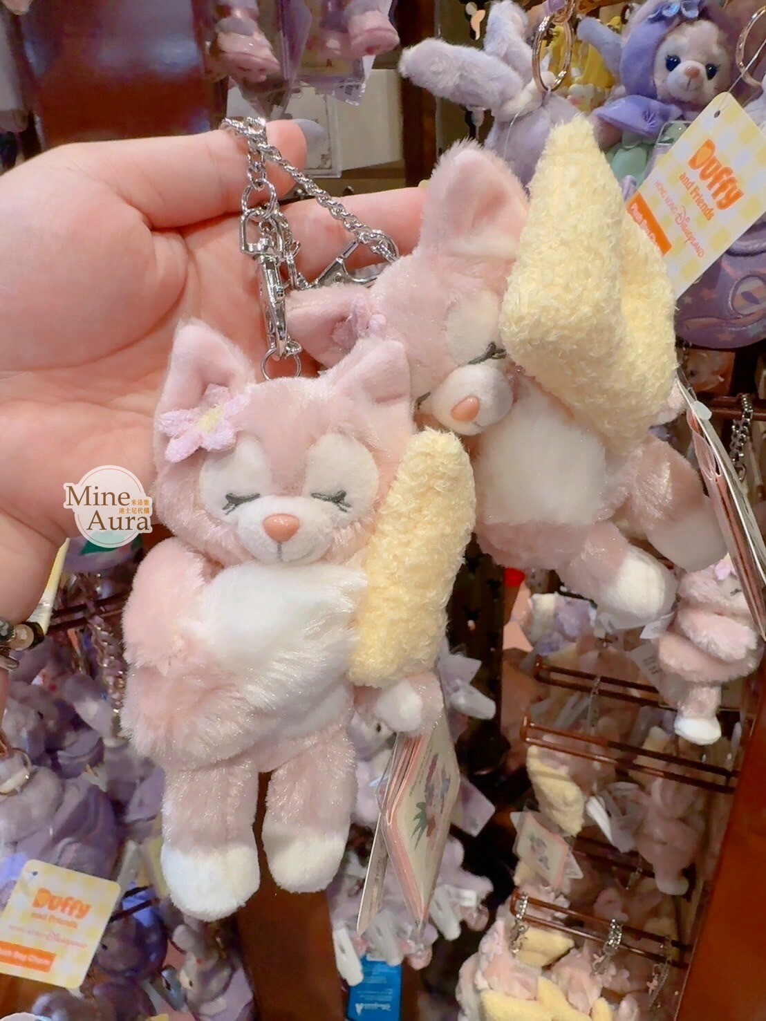 (現貨) 甜睡 Duffy's Sweet Dreams 玲娜貝兒 Lina bell 睡顏 絨毛 吊飾 鑰匙圈 -香港迪士尼樂園