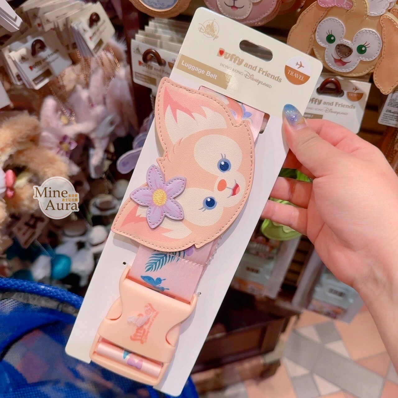 玲娜貝兒 Lina bell 大頭造型 行李束帶 旅行用品 -香港迪士尼樂園