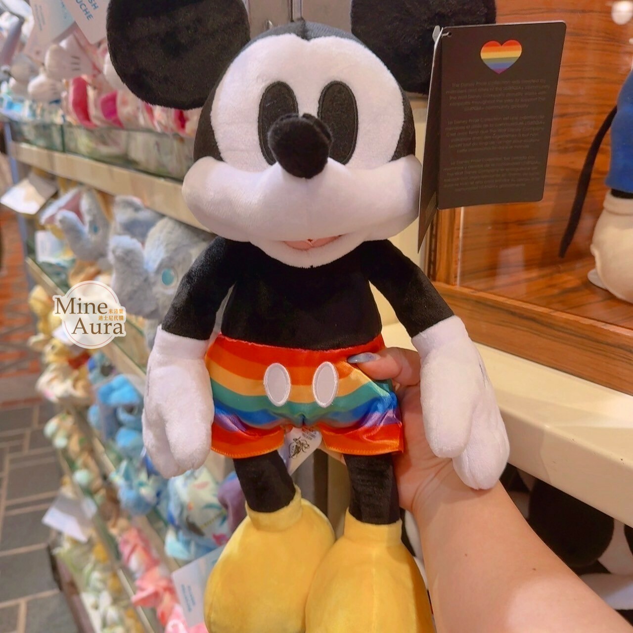 彩虹系列 米奇 Mickey 絨毛 娃娃 玩偶 -香港迪士尼樂園