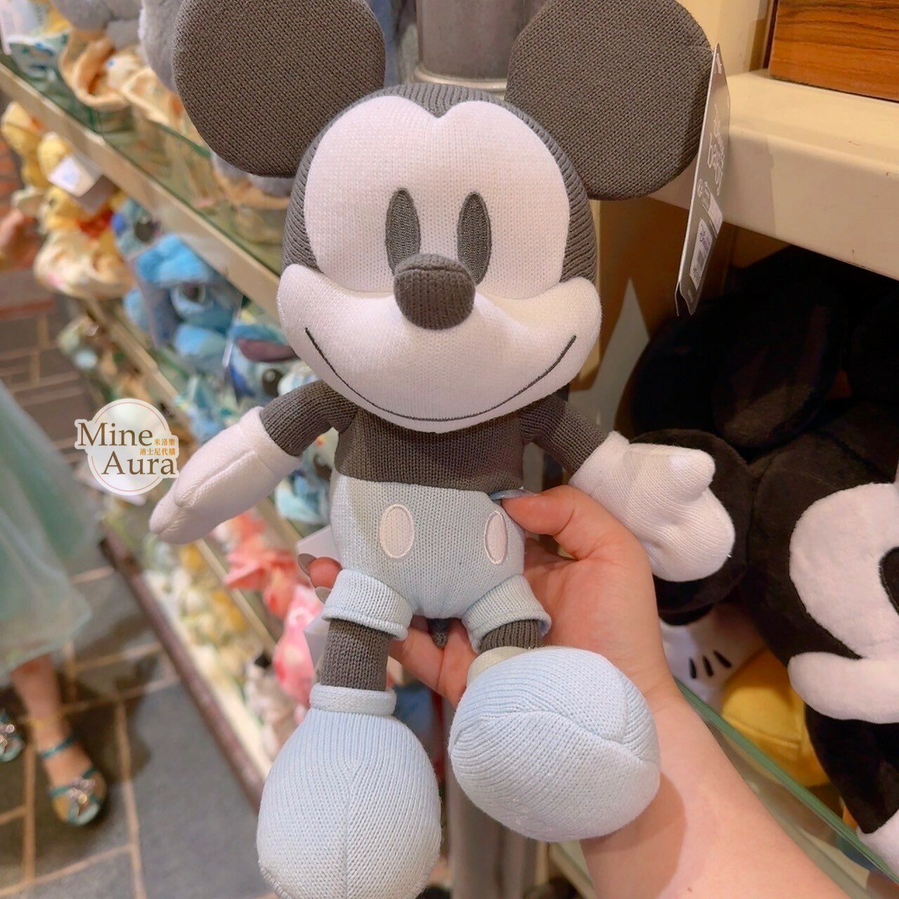 米奇 Mickey 笑臉 粉嫩色 安撫 娃娃 玩偶 嬰兒用品 -香港迪士尼樂園