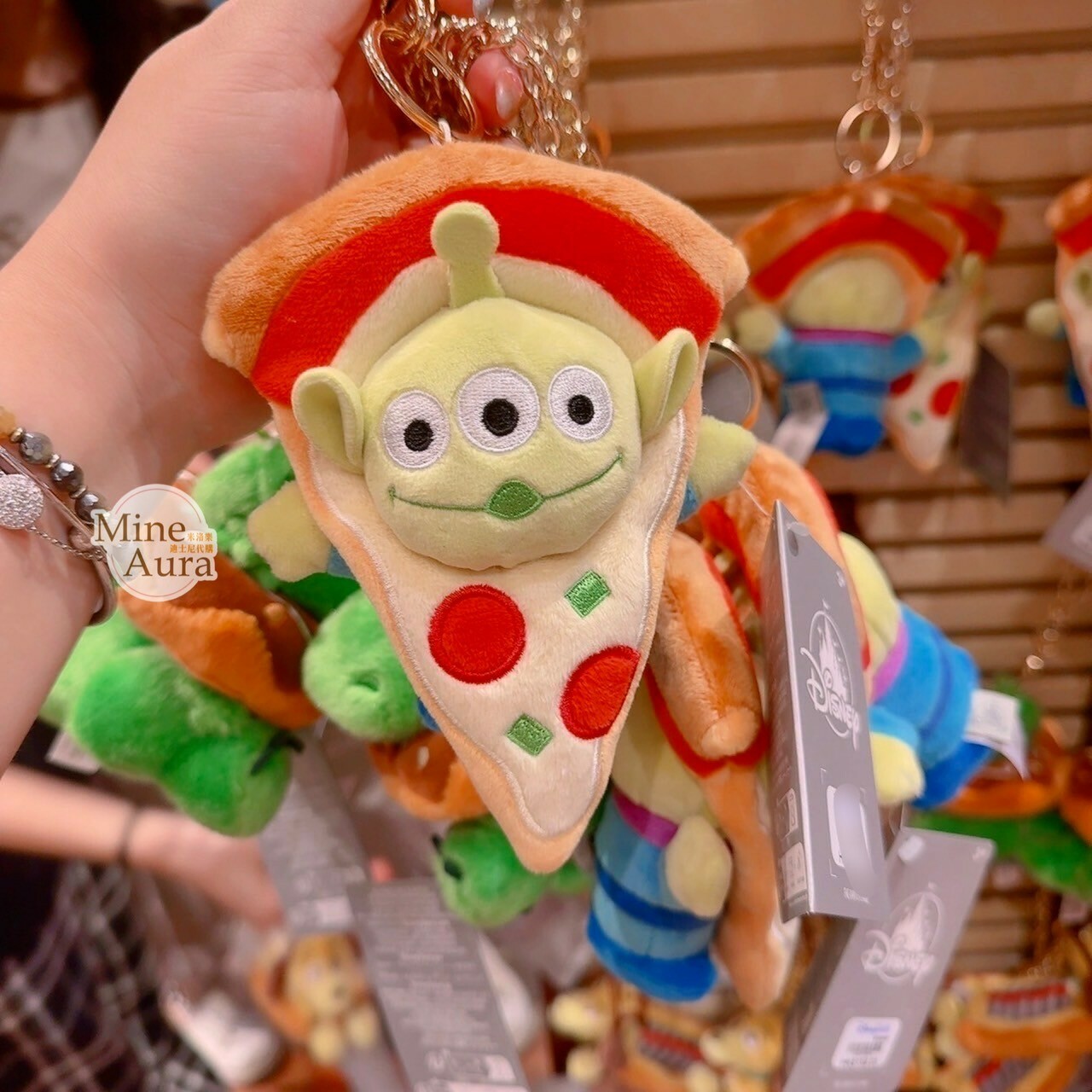 披薩星球系列 三眼怪 Alien 披薩造型 鑰匙圈 吊飾 玩具總動員 Toy Story -香港迪士尼樂園