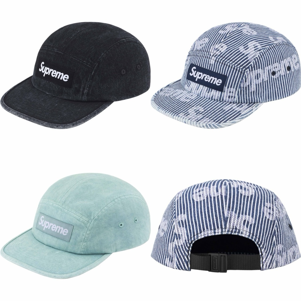 現貨┃Supreme 24SS Denim Camp Cap 丹寧 五分割
