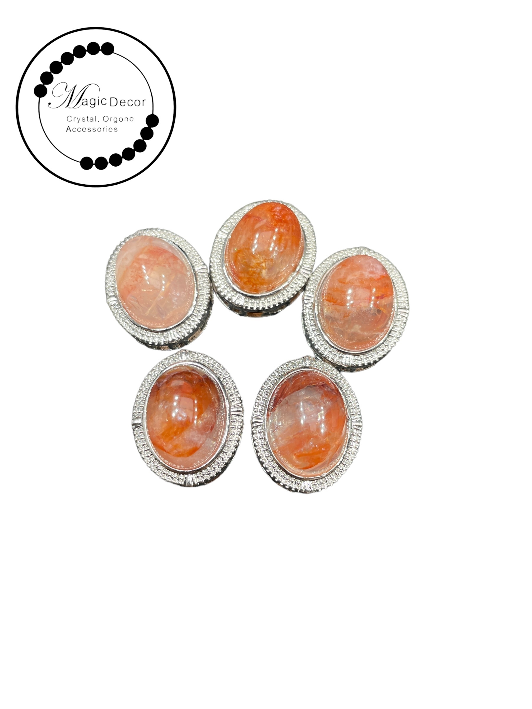 250901 - D3 紅膠花橢圓水晶盒子隔珠1粒（隨機顏色）