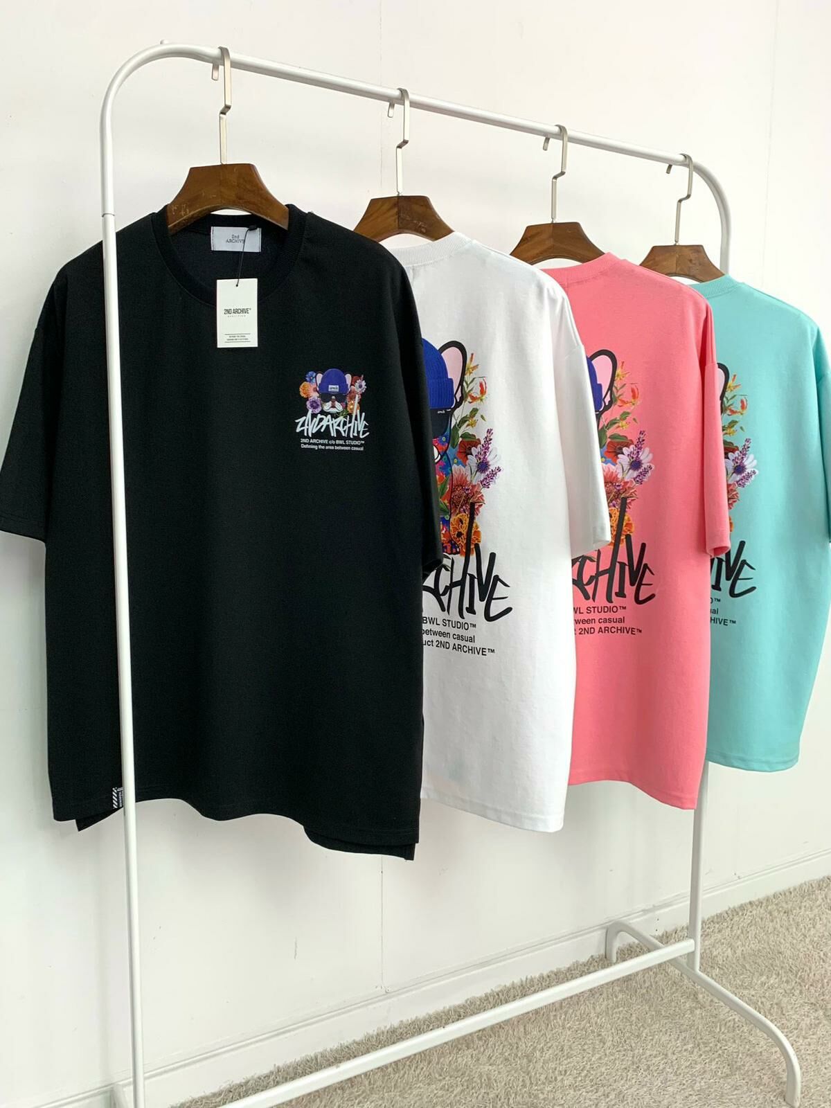 狗仔圖案英文字短袖Tee 2nd-132T