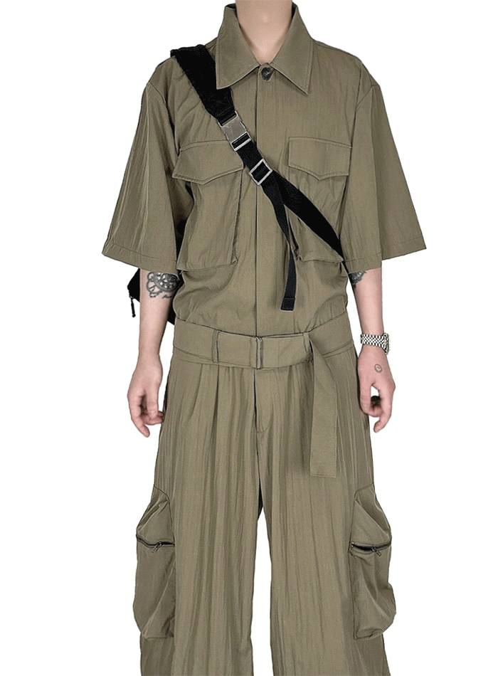 尼龍隱藏腰帶襯衫