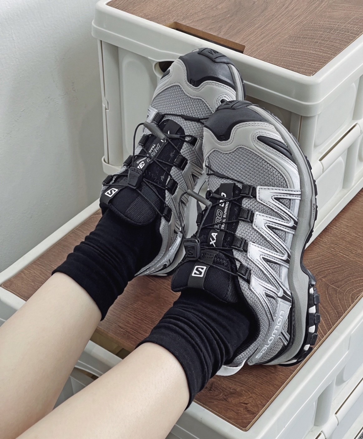 Salomon XA Pro 3D RAINY ALLO SILVER 銀灰