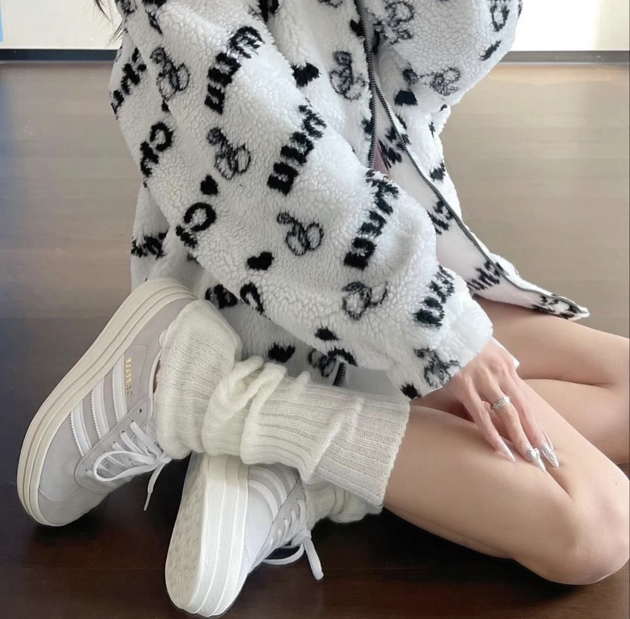 預購 adidas VL COURT BOLD 厚底 灰色