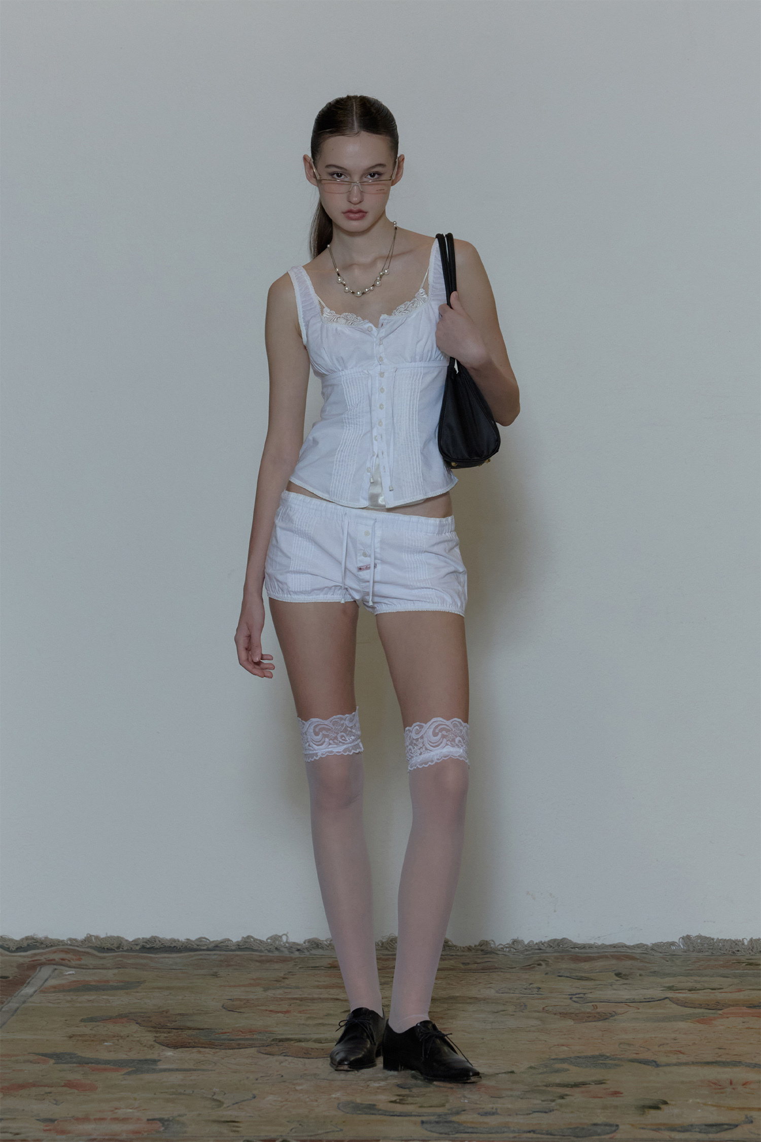 (現貨) SCULPTOR - Pintuck Lounge Sleeveless Top (White)