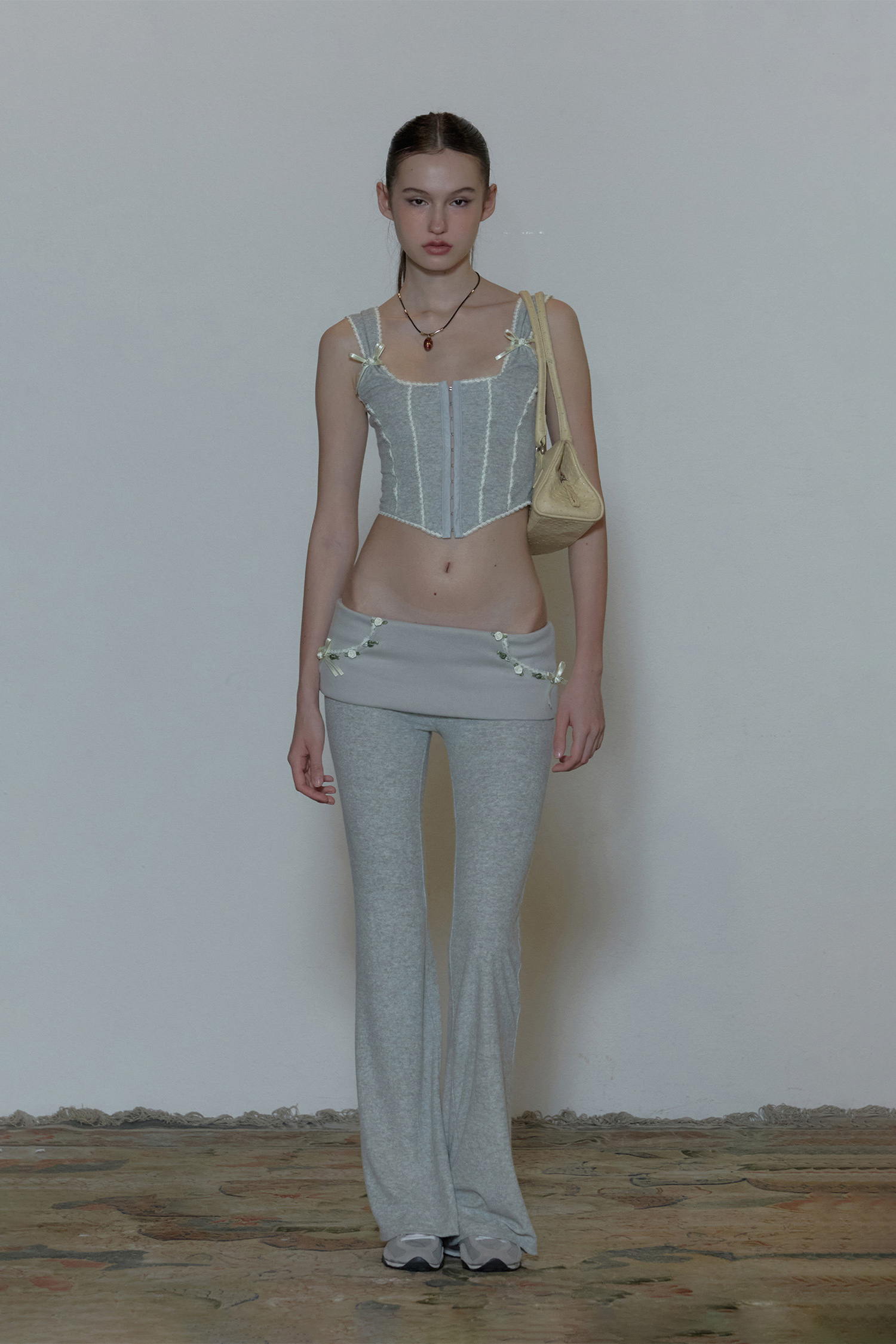 SCULPTOR - Rosy Terry Corset Top (White)