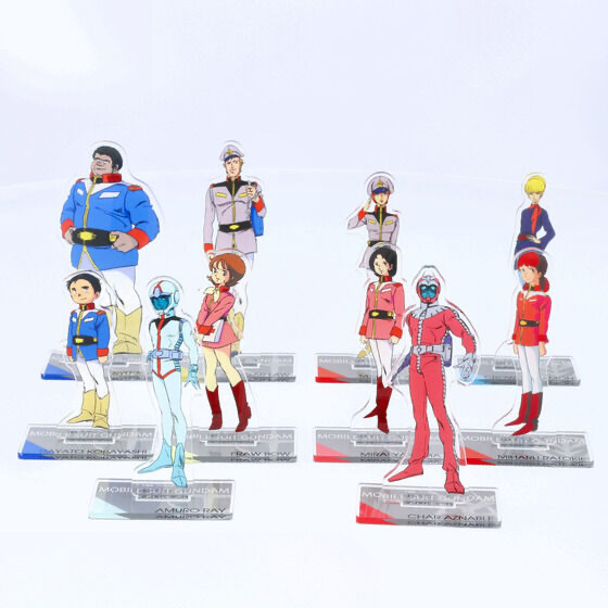 222593 Pbandai 預訂2025/2月 機動戦士ガンダム ビッグアクリルスタンド 第四弾（全10種）大 size