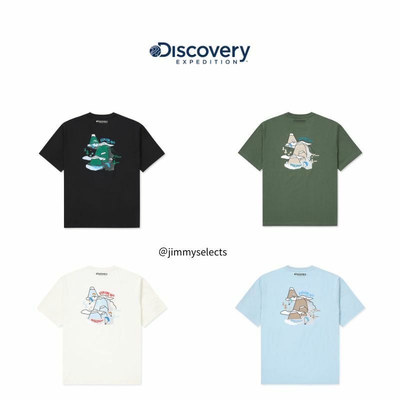 【代購】Discovery 山林圖案短袖 T 恤 DXRS8C043-BKS