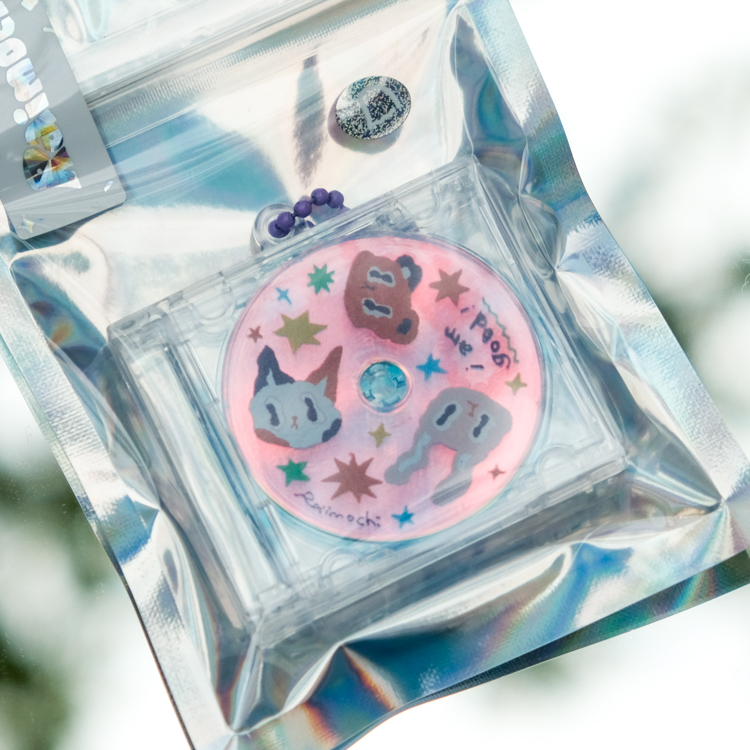 Raimochi｜壓克力吊飾｜小唱片