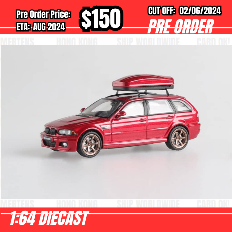 PO-$150 * Stance Hunters * 1:64 M3 CSL E46 Wagon Red [OD26/05]