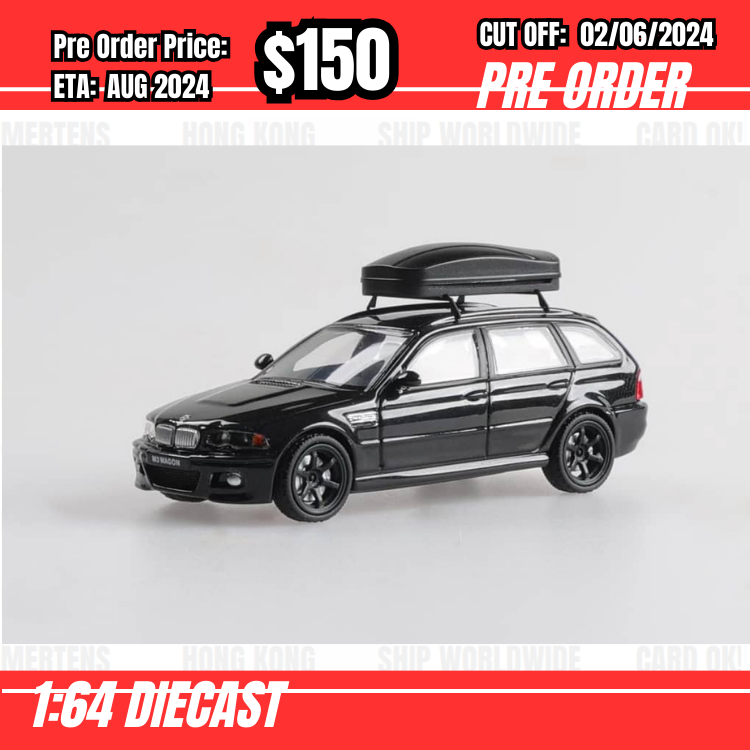 PO-$150 * Stance Hunters * 1:64 M3 CSL E46 Wagon Black [OD26/05]