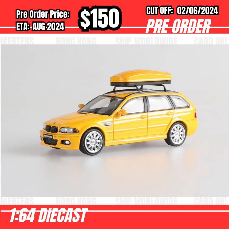 PO-$150 * Stance Hunters * 1:64 M3 CSL E46 Wagon Yellow [OD26/05]