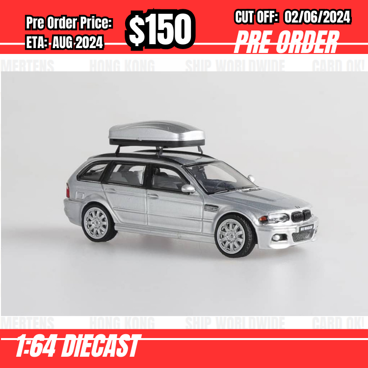 PO-$150 * Stance Hunters * 1:64 M3 CSL E46 Wagon Silver [OD26/05]