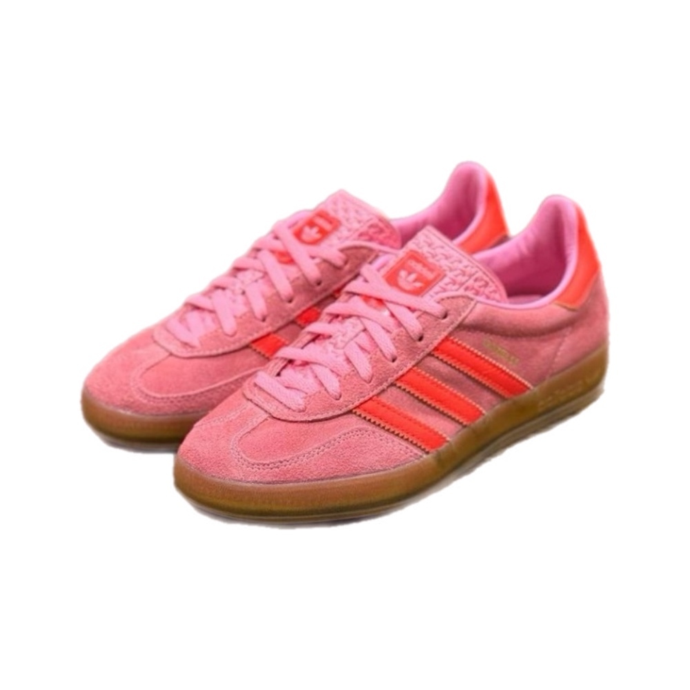 ADIDAS GAZELLE INDOOR  螢光粉 蜜桃粉 粉橘 麂皮 焦糖底 IE1058