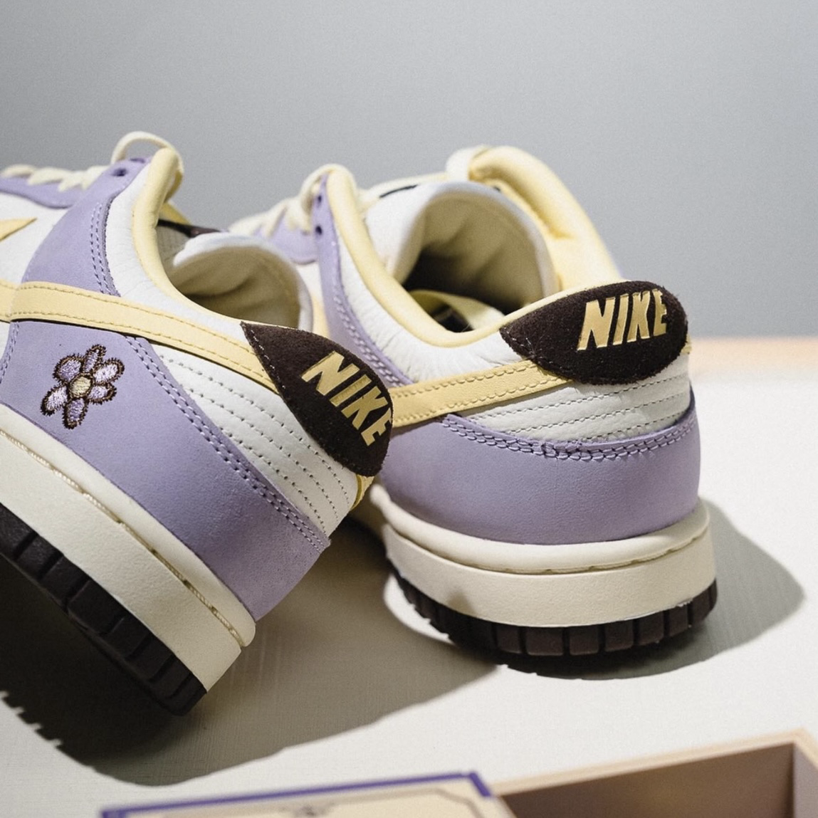 Nike Dunk Low Premium Lilac Bloom 檸檬黃紫 鵝黃 紫羅蘭 馬卡龍色 刺繡小花 低筒休閒鞋 女鞋