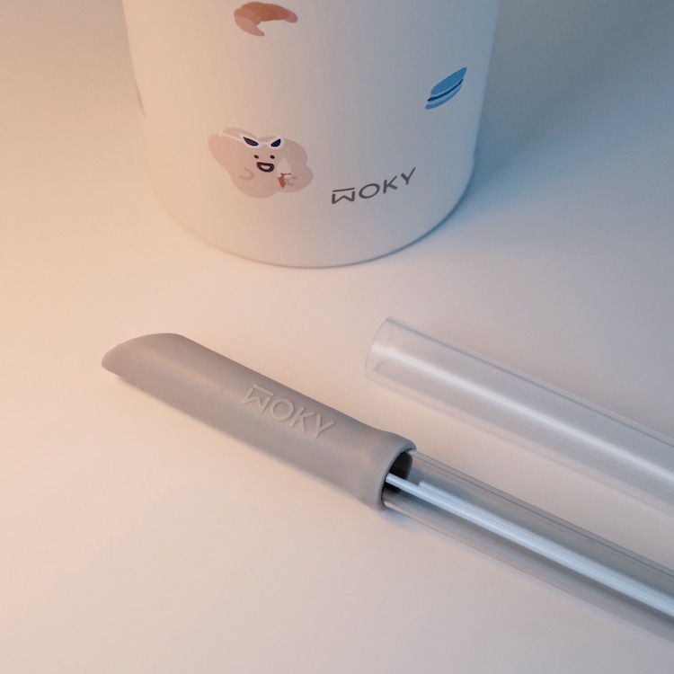 WOKY 聯名 二代 橡白 渾圓杯 附彈跳吸管 小巴黎 770ml 保溫杯 飲料杯