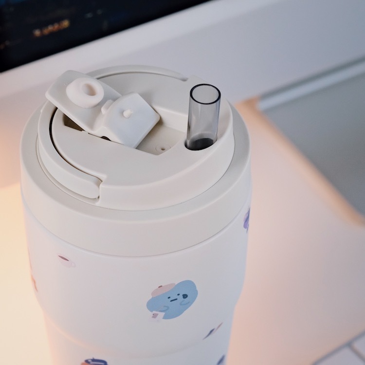 WOKY 聯名 二代 橡白 渾圓杯 附彈跳吸管 小巴黎 770ml 保溫杯 飲料杯