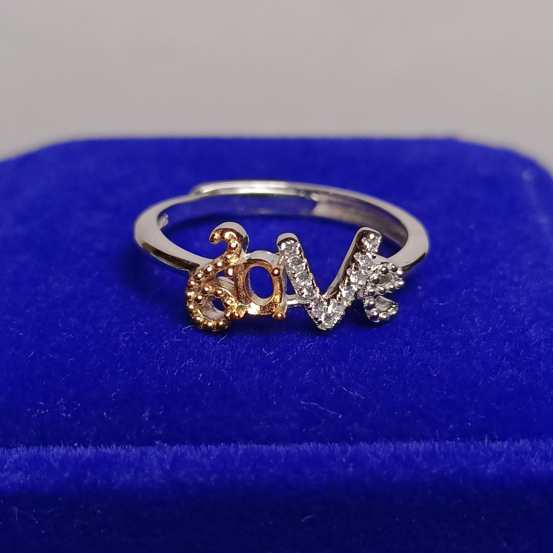 女戒橢圓3*4mm空托