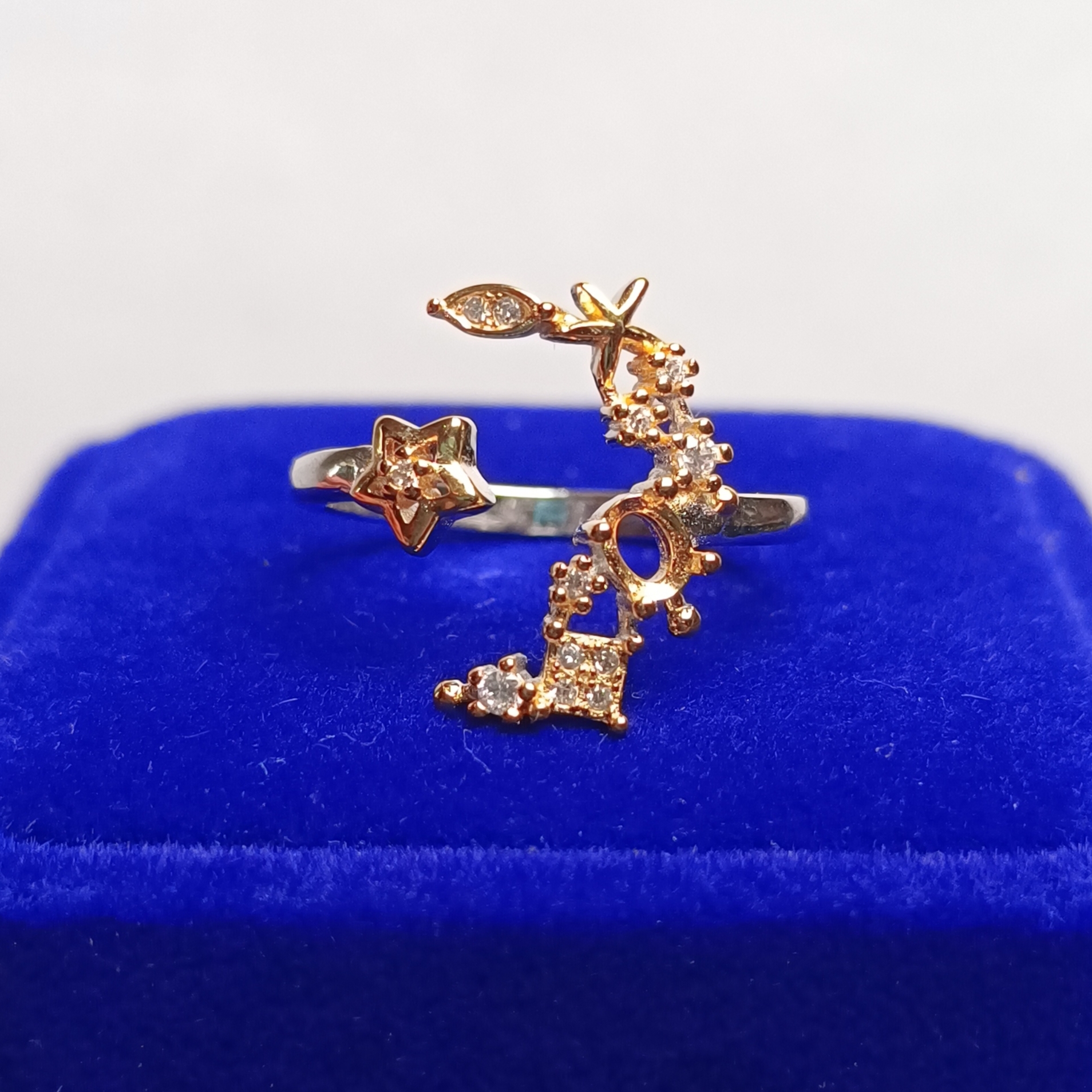 女戒橢圓3*4mm空托