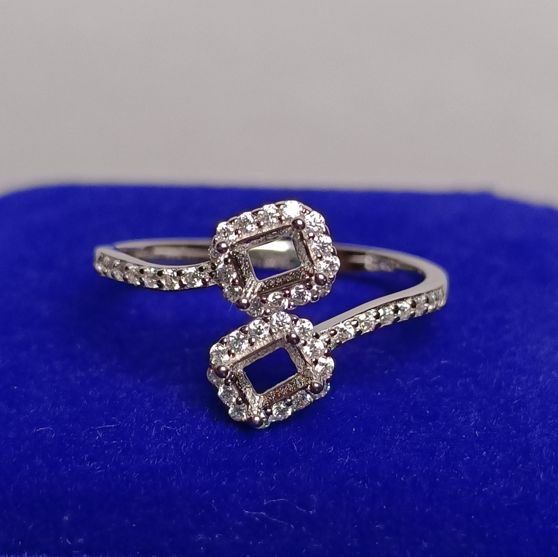 女戒方形3*4mm空托