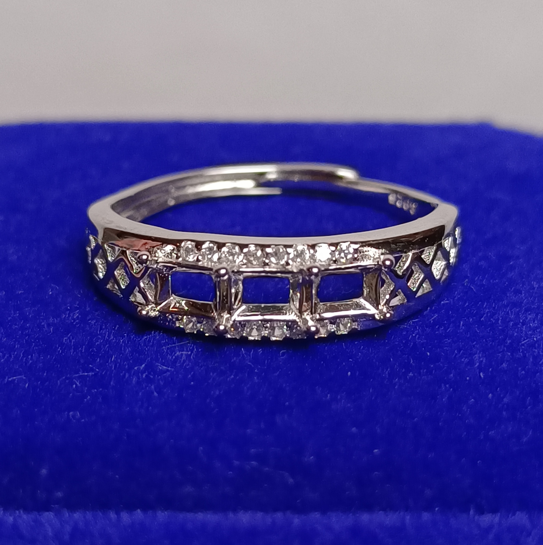 女戒方形3*4mm空托