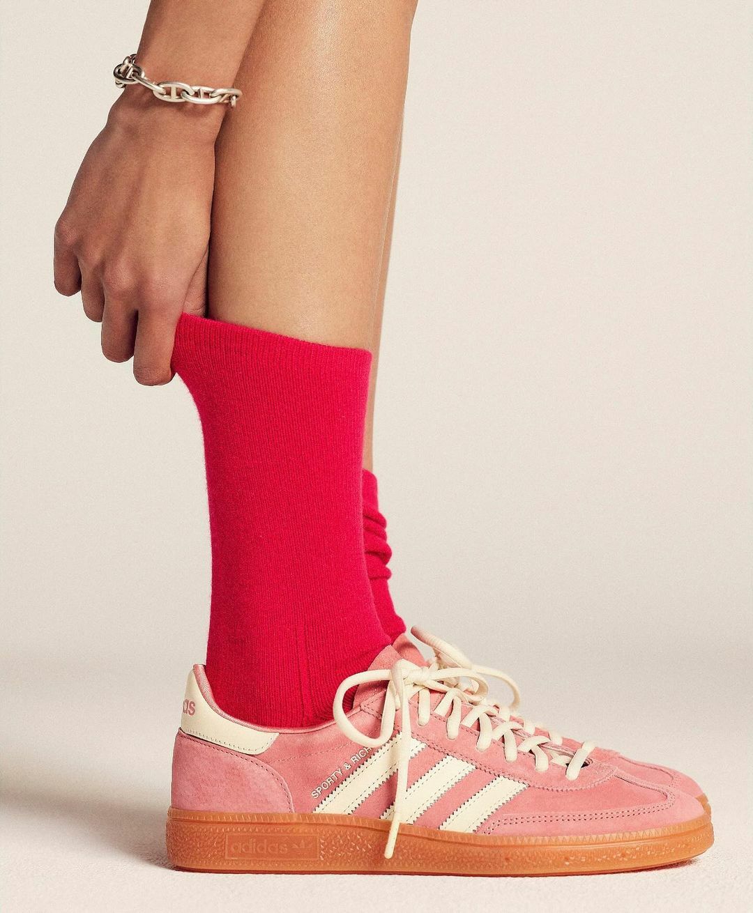 SPORTY & RICH X ADIDAS 聯名款 HANDBALL SPEZIAL 粉橘 珊瑚粉 焦糖底 男鞋 IH2610 / 預購