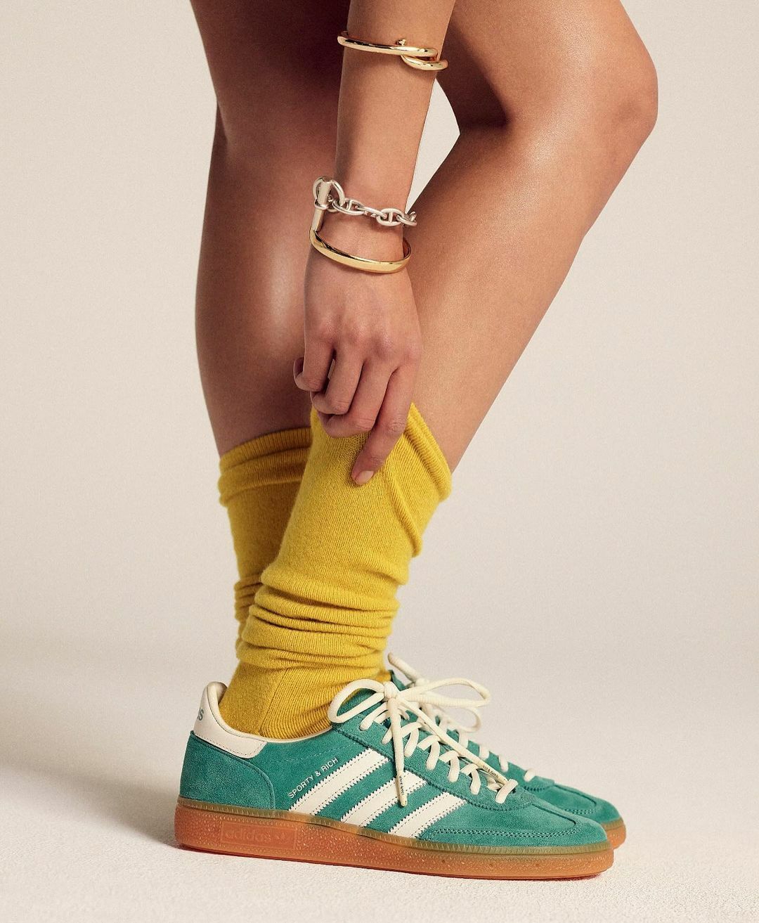 SPORTY & RICH X ADIDAS 聯名款 HANDBALL SPEZIAL 綠色 森林綠 焦糖底 男鞋 IH2148 / 預購