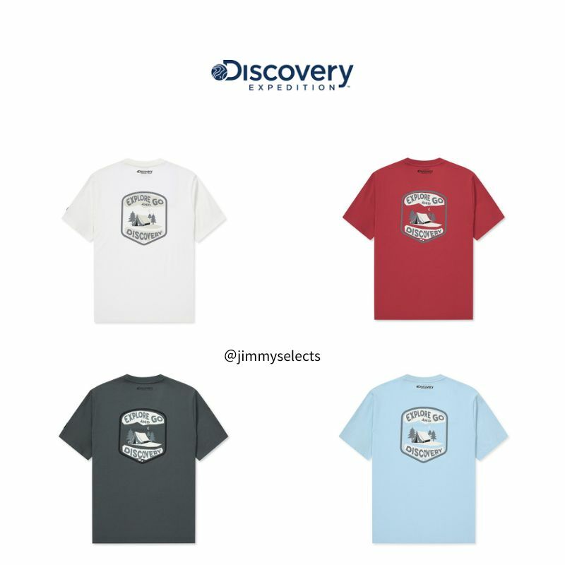 【代購】Discovery 戶外森林圖案 T 恤 DXRS7K043-BLL