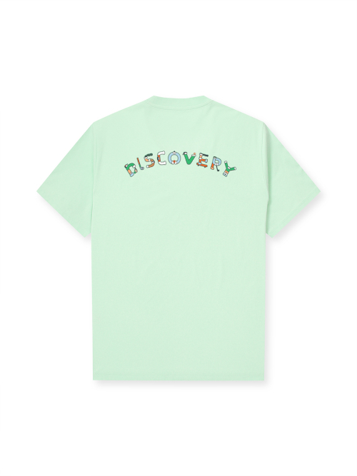 【代購】Discovery 運動休閒 拱形 品牌圖案 T 恤 DXRS6B043-WHS
