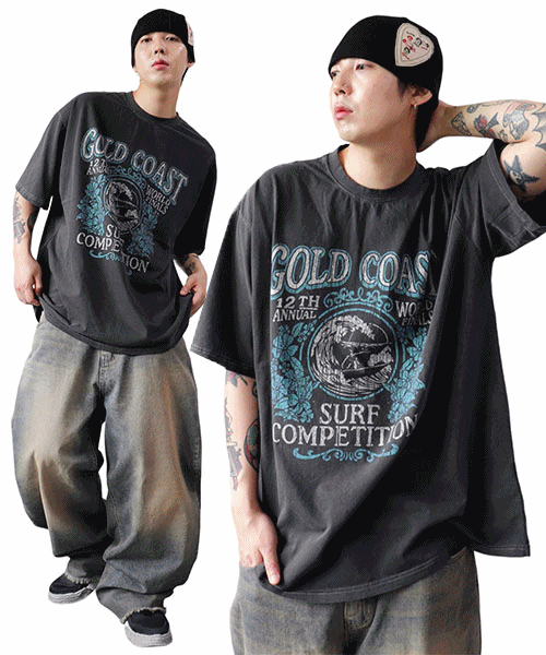 黃金海岸着色短袖T恤