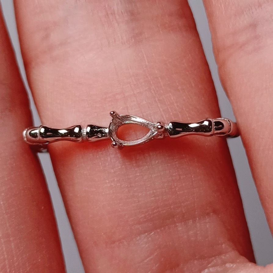 女戒水滴3*5mm空托