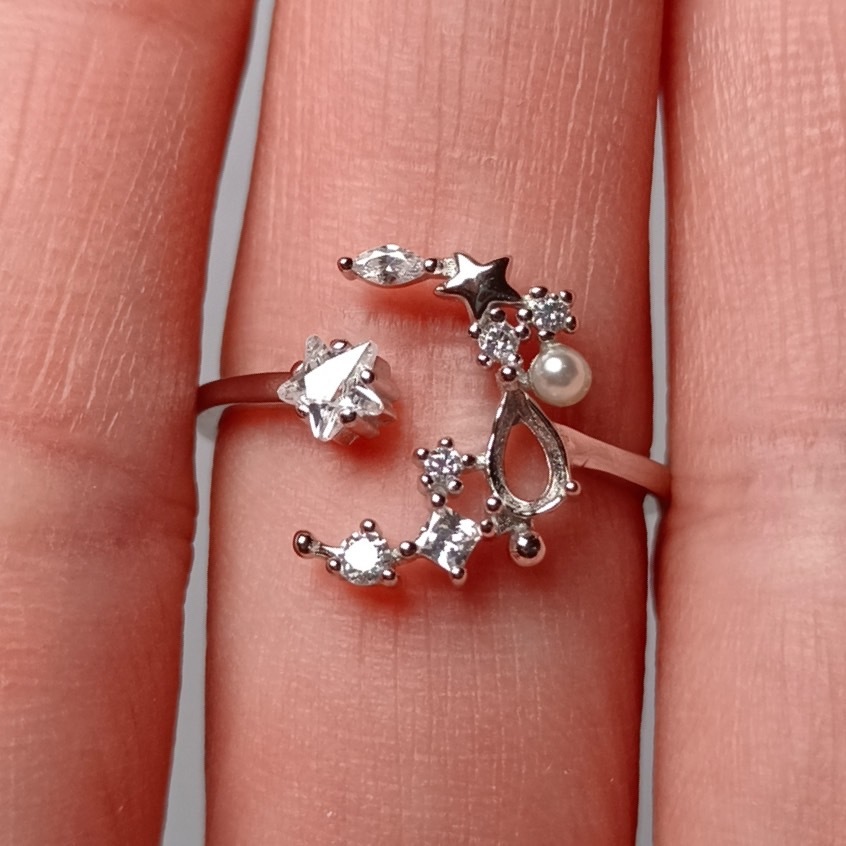 女戒水滴3*5mm空托