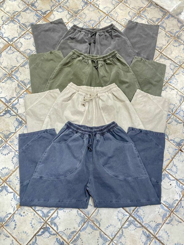 洗水淨色鬆身褲 HIGH FIVE-063P