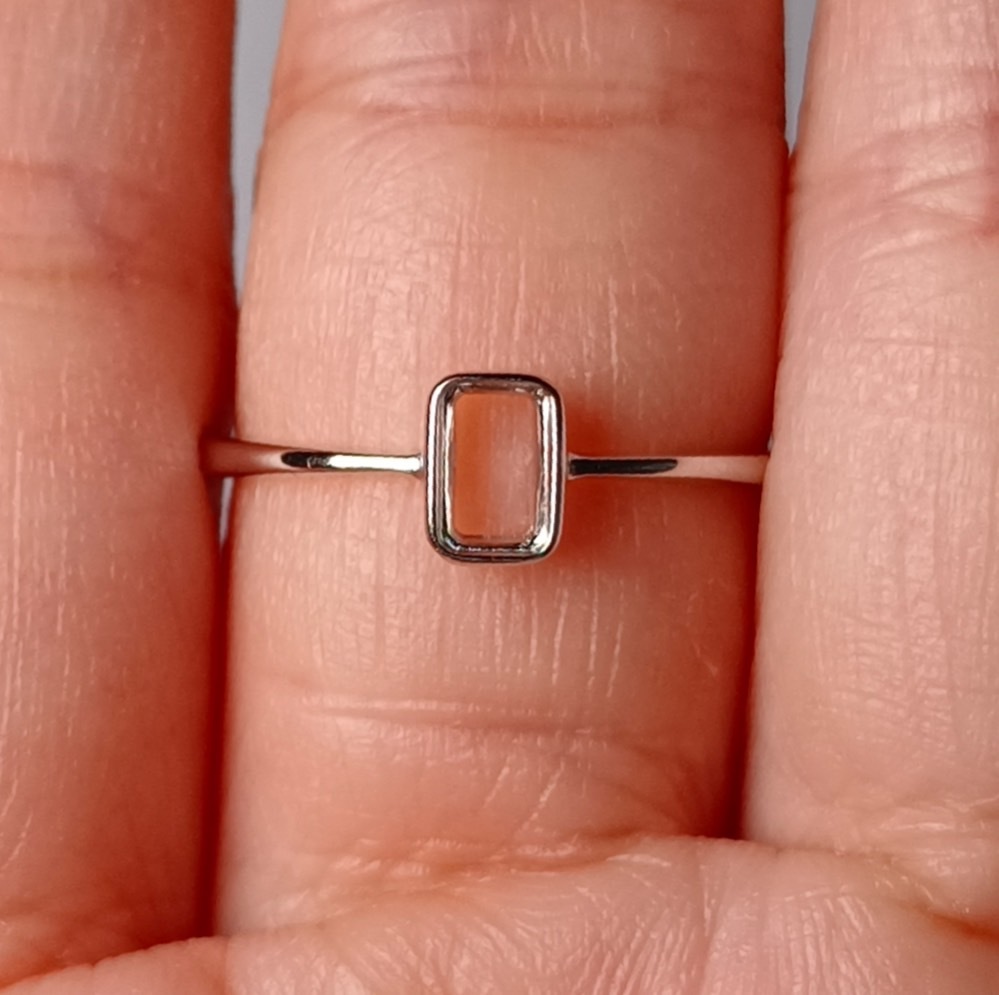 女戒方形3*5mm空托