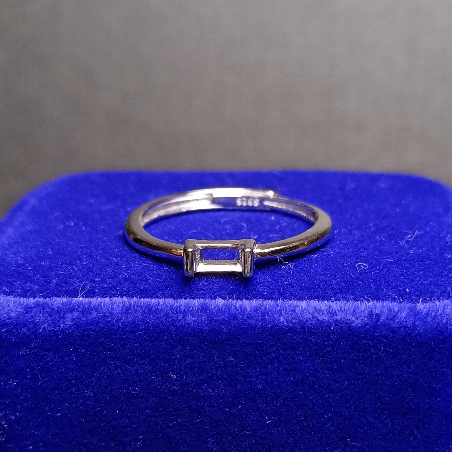 女戒方形3*5mm空托