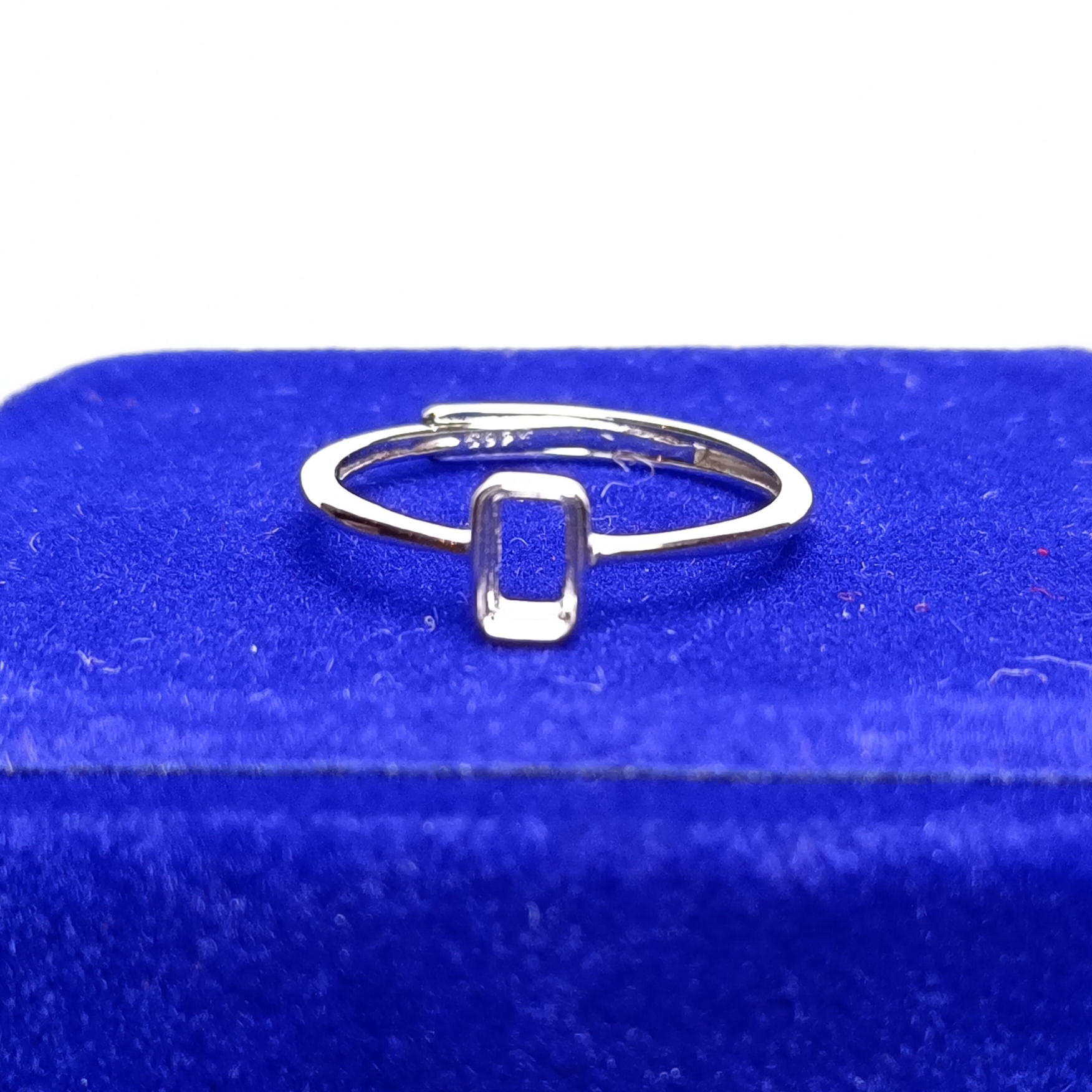 女戒方形3*5mm空托