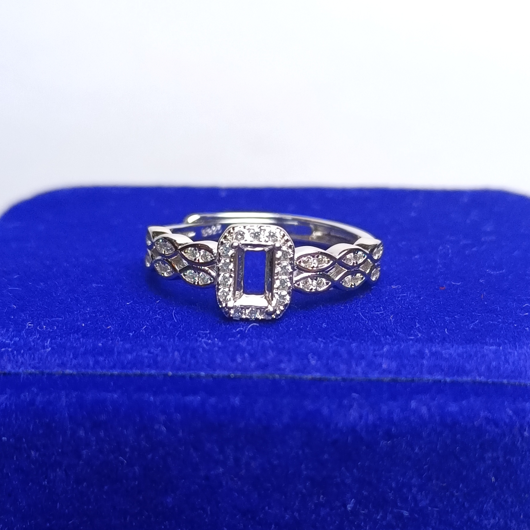 女戒方形3*5mm空托